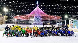 Мастер-класс для дворовых хоккеистов от АКМ на Губернском катке