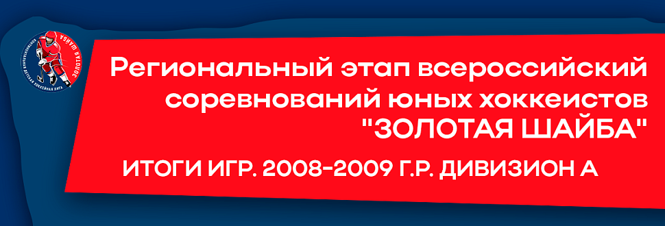 Итоги первых матчей регионального этапа "Золотой шайбы". 2008-2009 г.р. 6 октября