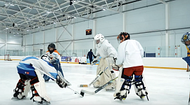 Мастер-класс для вратарей детских дворовых хоккейных команд Тульской области от "Академии Михайлова"