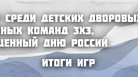Результаты матчей турнира 3х3. 2 июня