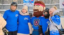 Фестиваля хоккея "Люблю папу, маму и хоккей" в поселке Шварцевский