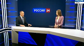 Интервью Николая Ивашкова на "России 24" о туре сборных России и Белоруссии